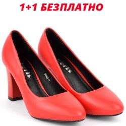 ДАМСКИ ОБУВКИ НА ТОК-3089-ЧЕРВЕНИ
