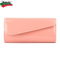 ДАМСКА ЧАНТА-КЛЪЧ-549-ЛАЧЕНА-РОЗОВА