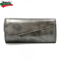 ДАМСКА ЧАНТА-КЛЪЧ-549-ЛАЧЕНА-ЧЕРНА БЛЕСТЯЩА