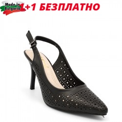 ДАМСКИ ОБУВКИ НА ТОК ELIZA-1049-2-ЧЕРНИ