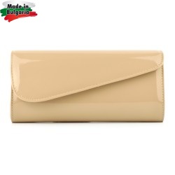 ДАМСКА ЧАНТА-КЛЪЧ-549-ЛАЧЕНА-КАФЯВА