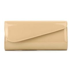 ДАМСКА ЧАНТА-КЛЪЧ-549-ЛАЧЕНА-КАФЯВА