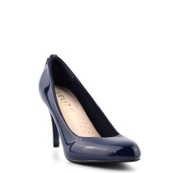 ДАМСКИ ОБУВКИ НА ТОК-888-1-ЛАК-ТЪМНО СИНИ