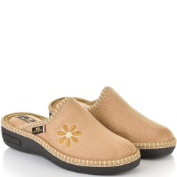 ДАМСКИ ПАНТОФИ НА АНАТОМИЧНО ХОДИЛО-670-БЕЖОВИ