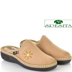 ДАМСКИ ПАНТОФИ НА АНАТОМИЧНО ХОДИЛО-670-БЕЖОВИ