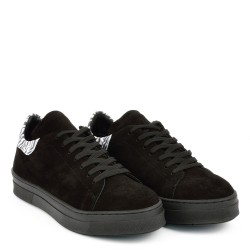 ДАМСКИ КЕЦОВЕ ОТ ЕСТЕСТВЕН ВЕЛУР-MANI 01-ЧЕРНИ