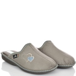 ДАМСКИ ПАНТОФИ НА АНАТОМИЧНО ХОДИЛО-LIDIA-СИВИ