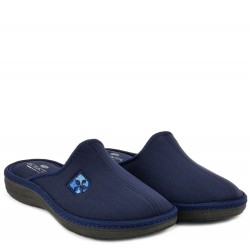 МЪЖКИ ПАНТОФИ НА АНАТОМИЧНО ХОДИЛО-640-ТЪМНО СИНИ