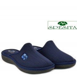 МЪЖКИ ПАНТОФИ НА АНАТОМИЧНО ХОДИЛО-640-ТЪМНО СИНИ
