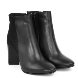 ДАМСКИ БОТИ ОТ ЕСТЕСТВЕНА КОЖА И ПОНИ-17411-ЧЕРНИ