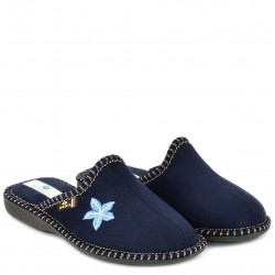 ДАМСКИ ПАНТОФИ НА АНАТОМИЧНО ХОДИЛО-NEVIA-Т.СИНИ