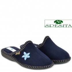 ДАМСКИ ПАНТОФИ НА АНАТОМИЧНО ХОДИЛО-NEVIA-Т.СИНИ