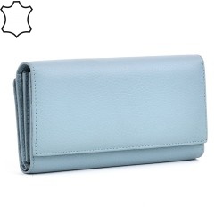 ДАМСКО ПОРТМОНЕ ОТ ЕСТЕСТВЕНА КОЖА-E1286-1450-СИНЬО