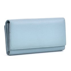 ДАМСКО ПОРТМОНЕ ОТ ЕСТЕСТВЕНА КОЖА-E1286-1450-СИНЬО