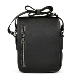 МЪЖКА ЧАНТА ОТ ЕСТЕСТВЕНА КОЖА-1538-17GG-ЧЕРНА