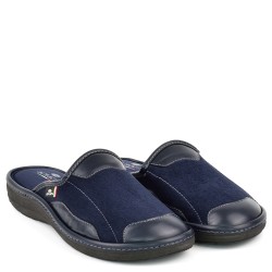 МЪЖКИ ПАНТОФИ НА АНАТОМИЧНО ХОДИЛО-613-ТЪМНО СИНИ