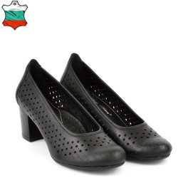 ДАМСКИ ОБУВКИ НА ТОК ОТ ЕСТЕСТВЕНА КОЖА-KATRIN3-1066-ЧЕРНИ