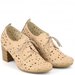 ДАМСКИ ОБУВКИ НА ТОК ОТ ЕСТЕСТВЕНА КОЖА-KATRIN3-1058-БЕЖОВИ