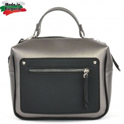 ДАМСКА ЧАНТА ПРЕЗ РАМО-751-БРОНЗОВО/ЧЕРНО