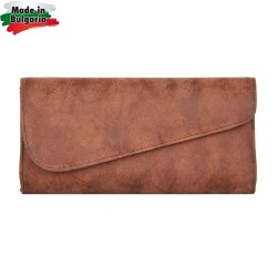ДАМСКА ЧАНТА-КЛЪЧ-НАБУК-549-КАФЯВА