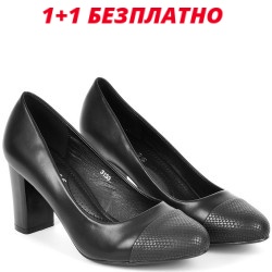 ДАМСКИ ОБУВКИ НА ТОК-3183-ЧЕРНИ
