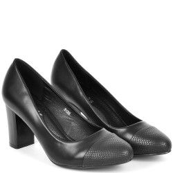 ДАМСКИ ОБУВКИ НА ТОК-3183-ЧЕРНИ
