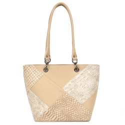 ДАМСКА ЧАНТА-T2455-ТЪМНО БЕЖОВА