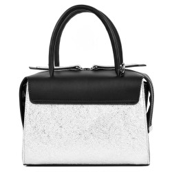 ДАМСКА ЧАНТА-749-СРЕБЪРНО/ЧЕРНО