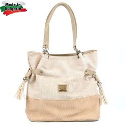 ДАМСКА ЧАНТА 3 ЦВЯТА-565-РЕЛЕФНА-БЕЖОВА