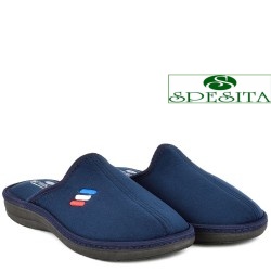 МЪЖКИ ПАНТОФИ НА АНАТОМИЧНО ХОДИЛО-139-ТЪМНО СИНИ