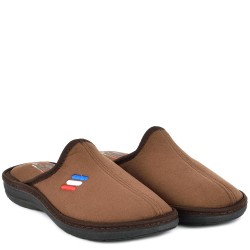 МЪЖКИ ПАНТОФИ НА АНАТОМИЧНО ХОДИЛО-139-КАФЯВИ