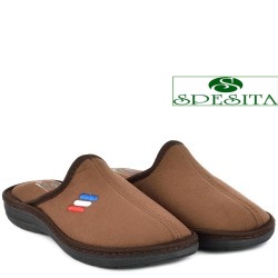 МЪЖКИ ПАНТОФИ НА АНАТОМИЧНО ХОДИЛО-139-КАФЯВИ