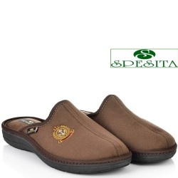 МЪЖКИ ПАНТОФИ НА АНАТОМИЧНО ХОДИЛО-123-КАФЯВИ