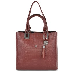 ДАМСКА ЕЛЕГАНТНА ЧАНТА-123-БОРДО