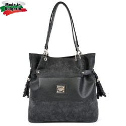 ДАМСКА ЧАНТА 3 ЦВЯТА-565-ЧЕРНА