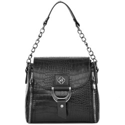 ДАМСКА ЧАНТА ПРЕЗ РАМО-1237-КР-ЧЕРНА