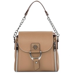 ДАМСКА ЧАНТА ПРЕЗ РАМО-1237-КАФЯВА