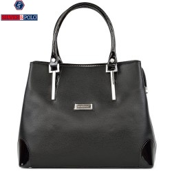 ДАМСКА ЕЛЕГАНТНА ЧАНТА-SP667-ЧЕРНА