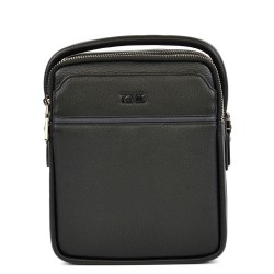 МЪЖКА ЧАНТА ОТ ЕСТЕСТВЕНА КОЖА-407-41-ЧЕРНА