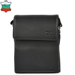 МЪЖКА ЧАНТА OT ЕСТЕСТВЕНА КОЖА-1636-6-ЧЕРНА