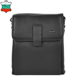 МЪЖКА ЧАНТА OT ЕСТЕСТВЕНА КОЖА-3594-ЧЕРНА