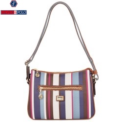ДАМСКА ЧАНТА ПРЕЗ РАМО-SP818-ТАБА/СИНЬО/КАФЯВО