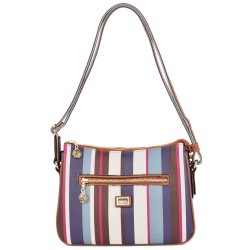 ДАМСКА ЧАНТА ПРЕЗ РАМО-SP818-ТАБА/СИНЬО/КАФЯВО