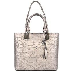 ДАМСКА ЕЛЕГАНТНА ЧАНТА-123-БРОНЗОВА