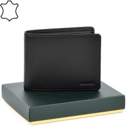 МЪЖКО ПОРТМОНЕ GRANDE ОТ ЕСТЕСТВЕНА КОЖА-1513-ЧЕРНО