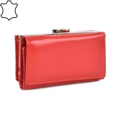 ДАМСКО ПОРТМОНЕ ОТ ЕСТЕСТВЕНА КОЖА-2155-ЧЕРВЕНО