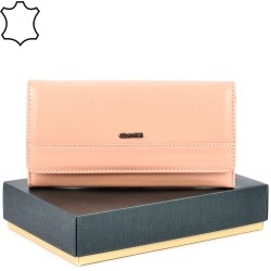 ДАМСКО ПОРТМОНЕ GRANDE ОТ ЕСТЕСТВЕНА КОЖА-2615-ПУДРА