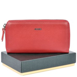 ДАМСКО ПОРТМОНЕ GRANDE ОТ ЕСТЕСТВЕНА КОЖА-2600-ЧЕРВЕНО