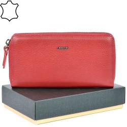 ДАМСКО ПОРТМОНЕ GRANDE ОТ ЕСТЕСТВЕНА КОЖА-2600-ЧЕРВЕНО