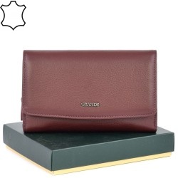 ДАМСКО ПОРТМОНЕ GRANDE ОТ ЕСТЕСТВЕНА КОЖА-2725-БОРДО